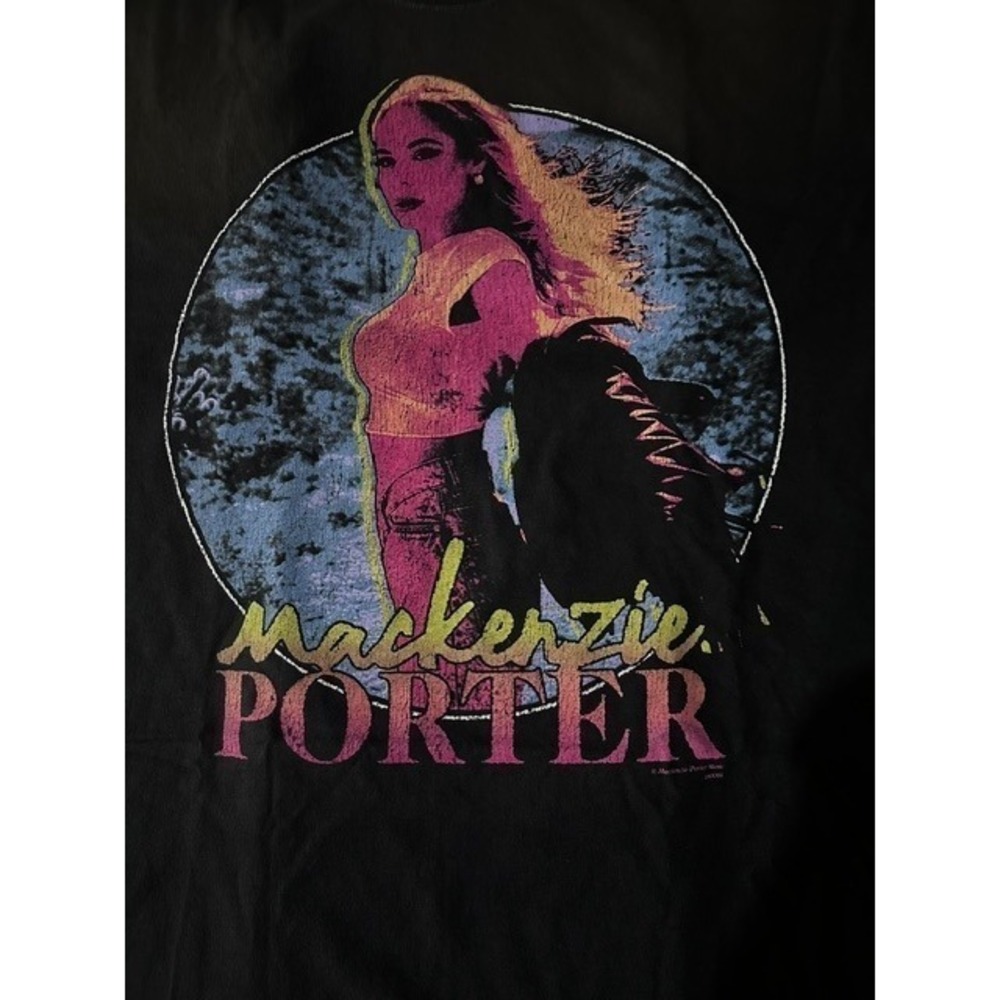 Mackenzie Porter Concert T-Shirt Mens Large Black Graphic Tour Tee Country Music